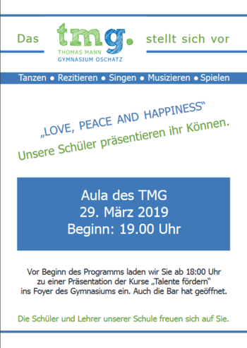 TMG stellt sich vor 2019
